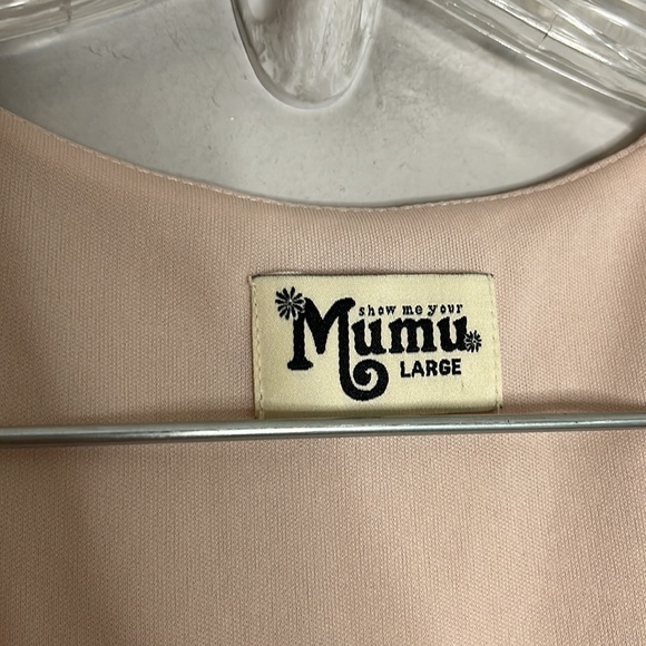 Show Me Your Mumu Noelle Wrap Dress Dusty Blush pink large maxi gown - Picture 5 of 15